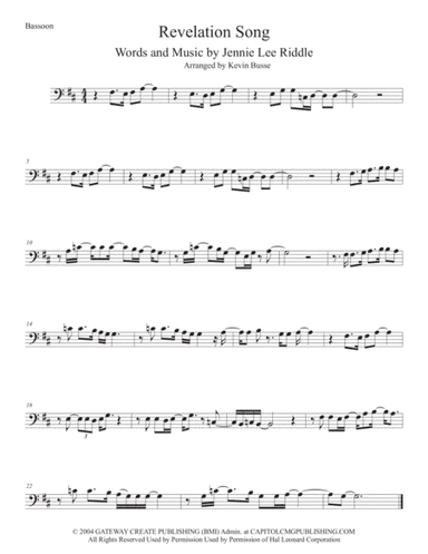 Revelation Song (arr. Kevin Busse)