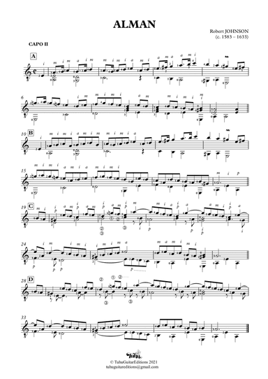 JOHNSON, Robert - Alman (arr. Pedro Rocha)