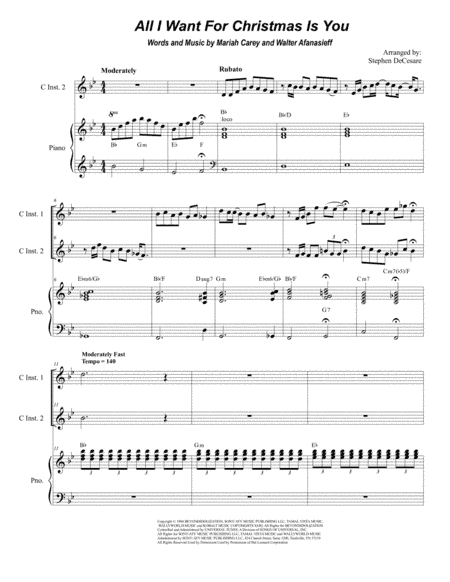 All I Want For Christmas Is You (arr. Stephen DeCesare)
