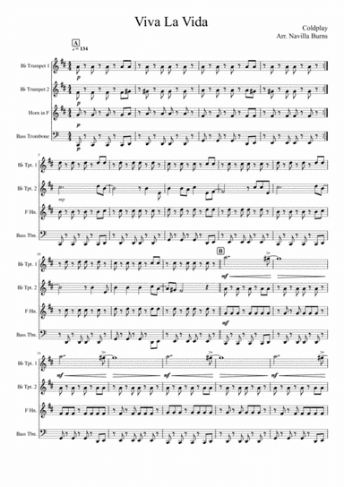 Viva La Vida (arr. Navilla Burns)