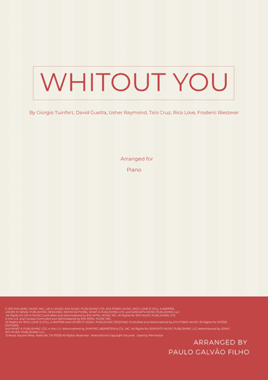 Without You (arr. Paulo Galvao Filho)