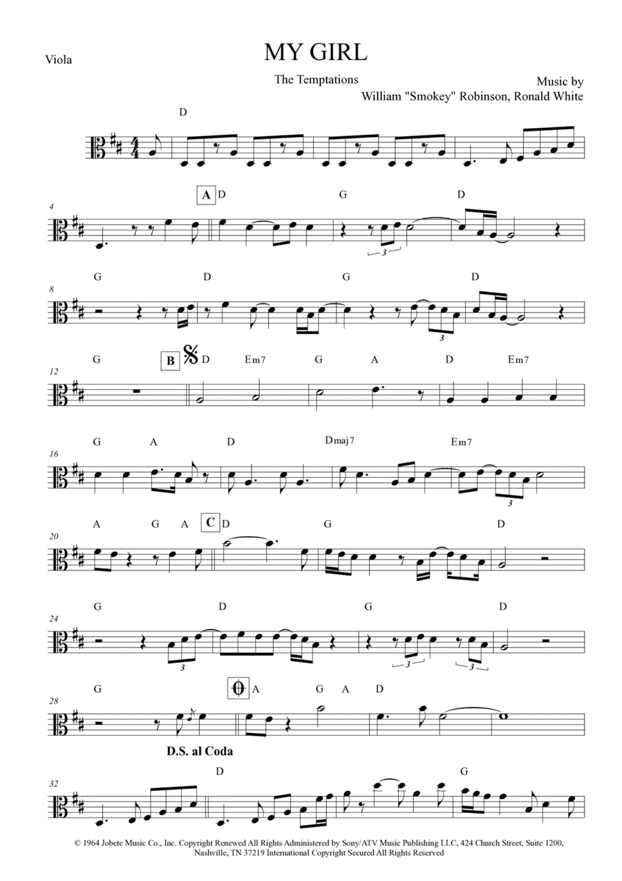 My Girl (arr. Anderson Quevedo)