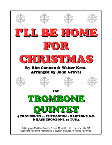 I'll Be Home For Christmas (arr. John Groves)