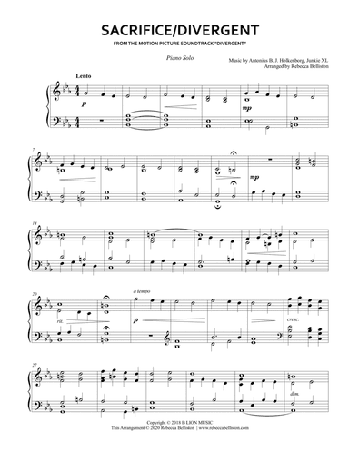 Sacrifice (arr. Rebecca Belliston)