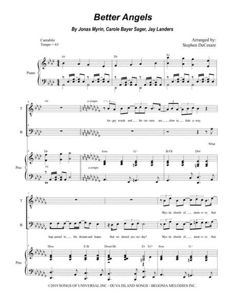 Better Angels (arr. Stephen DeCesare)