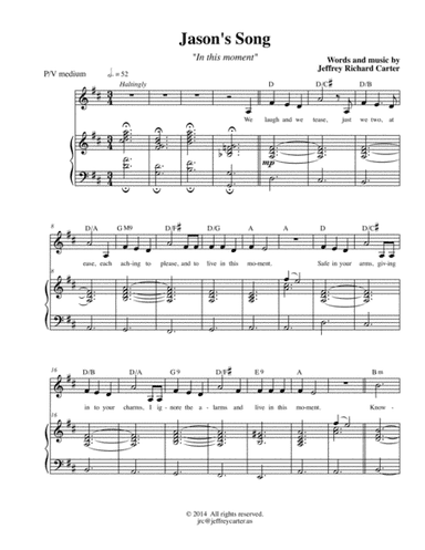 Jason's Song (medium voice)