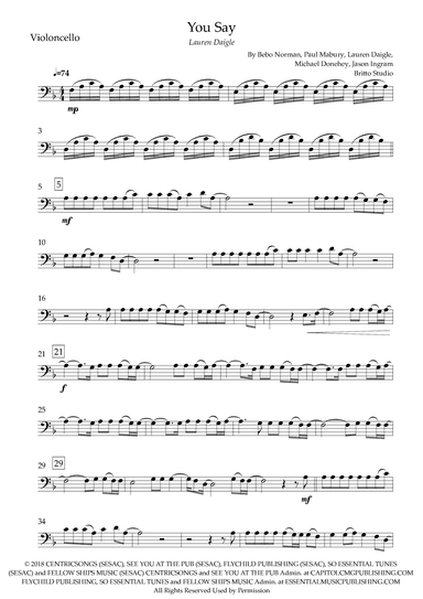 You Say (arr. Fabio Britto)