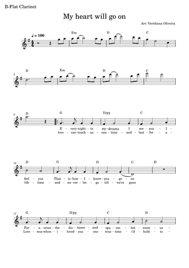 My Heart Will Go On (love Theme From 'titanic') (arr. Veridiana Oliveira)