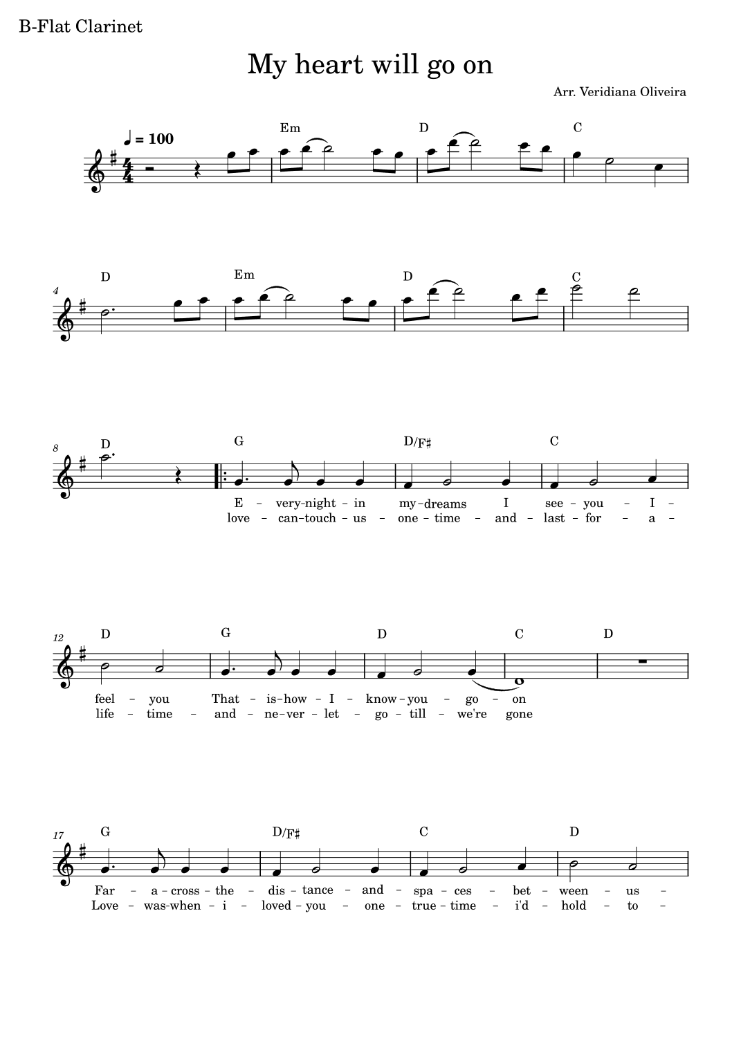 My Heart Will Go On (love Theme From 'titanic') (arr. Veridiana Oliveira)