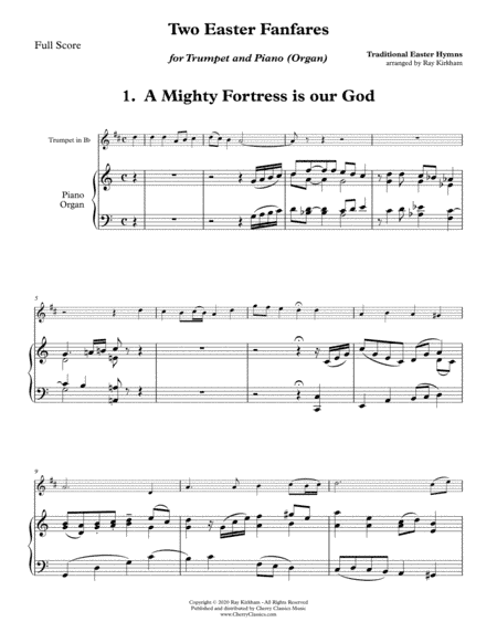 Two Easter Fanfares and Descants for Trumpet and Piano or Organ (arr. Ray Kirkham)