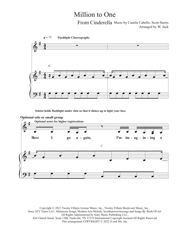 Million To One (arr. W. Jack)