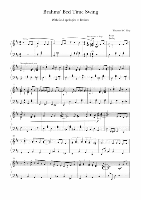 Brahm's Bedtime Swing (Lullaby)