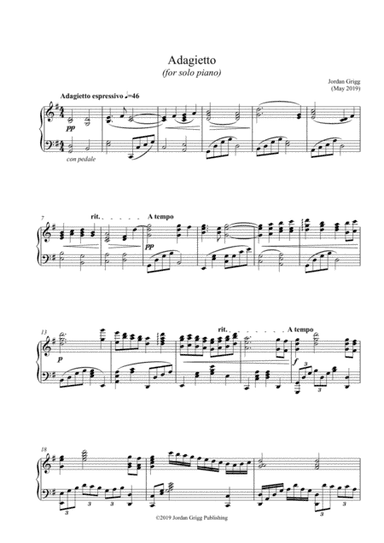 Adagietto (for solo piano)
