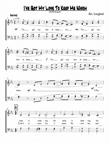I've Got My Love To Keep Me Warm (arr. Paul Langford)