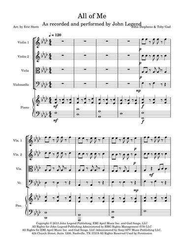 All Of Me (arr. Eric Stern)