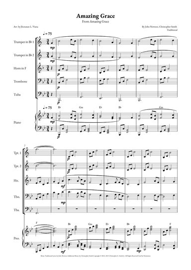 Amazing Grace (arr. Jhonatan Lucio Viana)