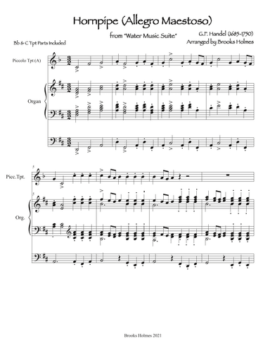 Hornpipe (Allegro Maestoso) from "Water Music Suite" (arr. Brooks Holmes)