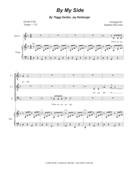 By My Side (arr. Stephen DeCesare)