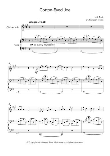 Cotton-Eyed Joe (arr. Christian Morris)