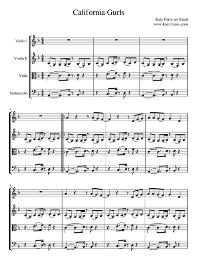 California Gurls (arr. KoaliMusic)