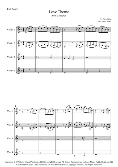The Godfather (love Theme) (arr. Fabio Britto)