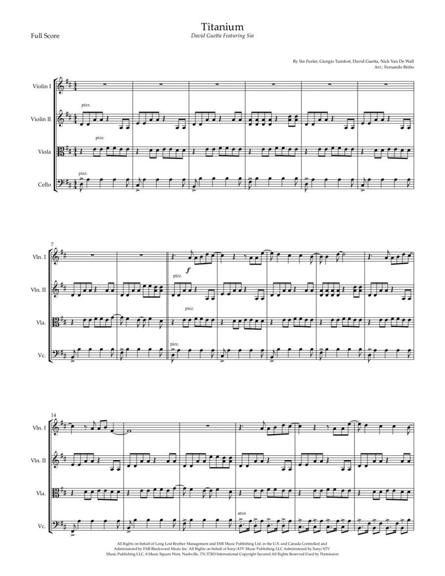 Titanium (arr. Fernando Britto)