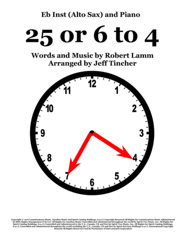 25 Or 6 To 4 (arr. Jeff Tincher)