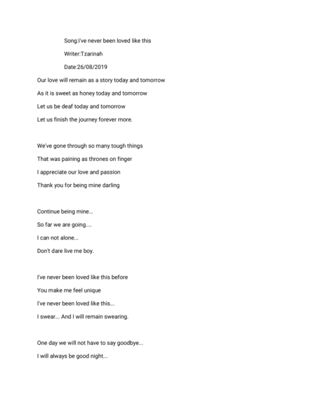 Its about a girl who has found the right person for her life