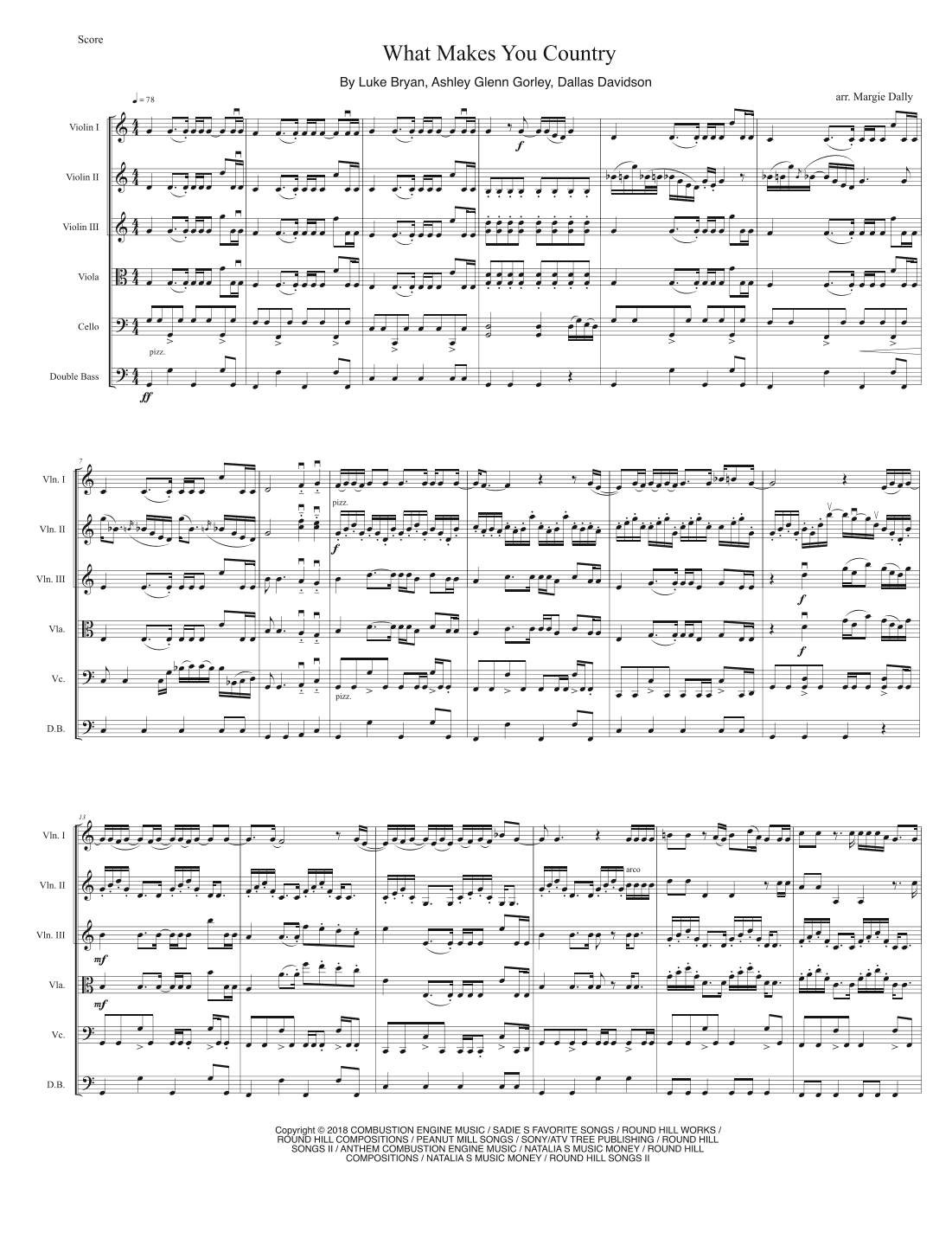What Makes You Country (arr. Margie Dally)