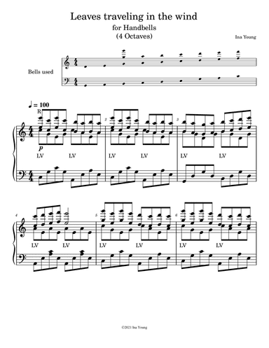 Leaves traveling in the wind 4 oct. Handbell emsemble