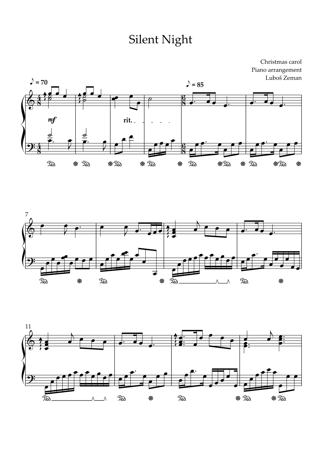 Silent Night (arr. Lubos Zeman)