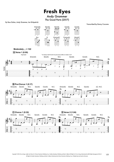 Fresh Eyes (arr. Danny Crocome)