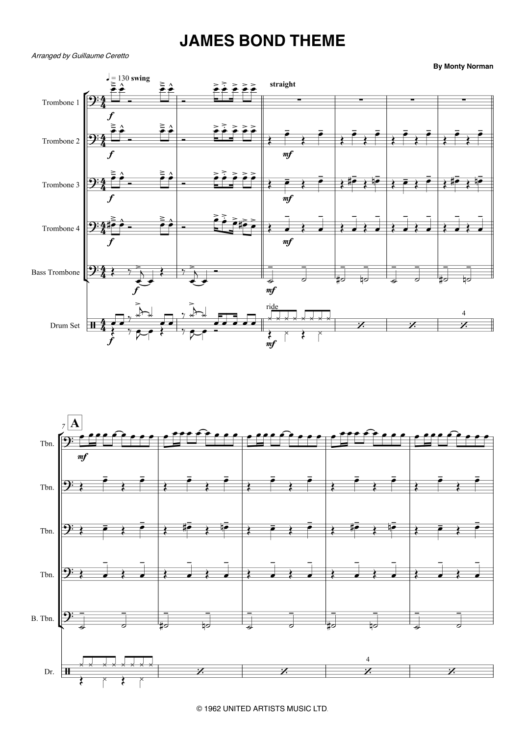 James Bond Theme (arr. Guillaume Ceretto)