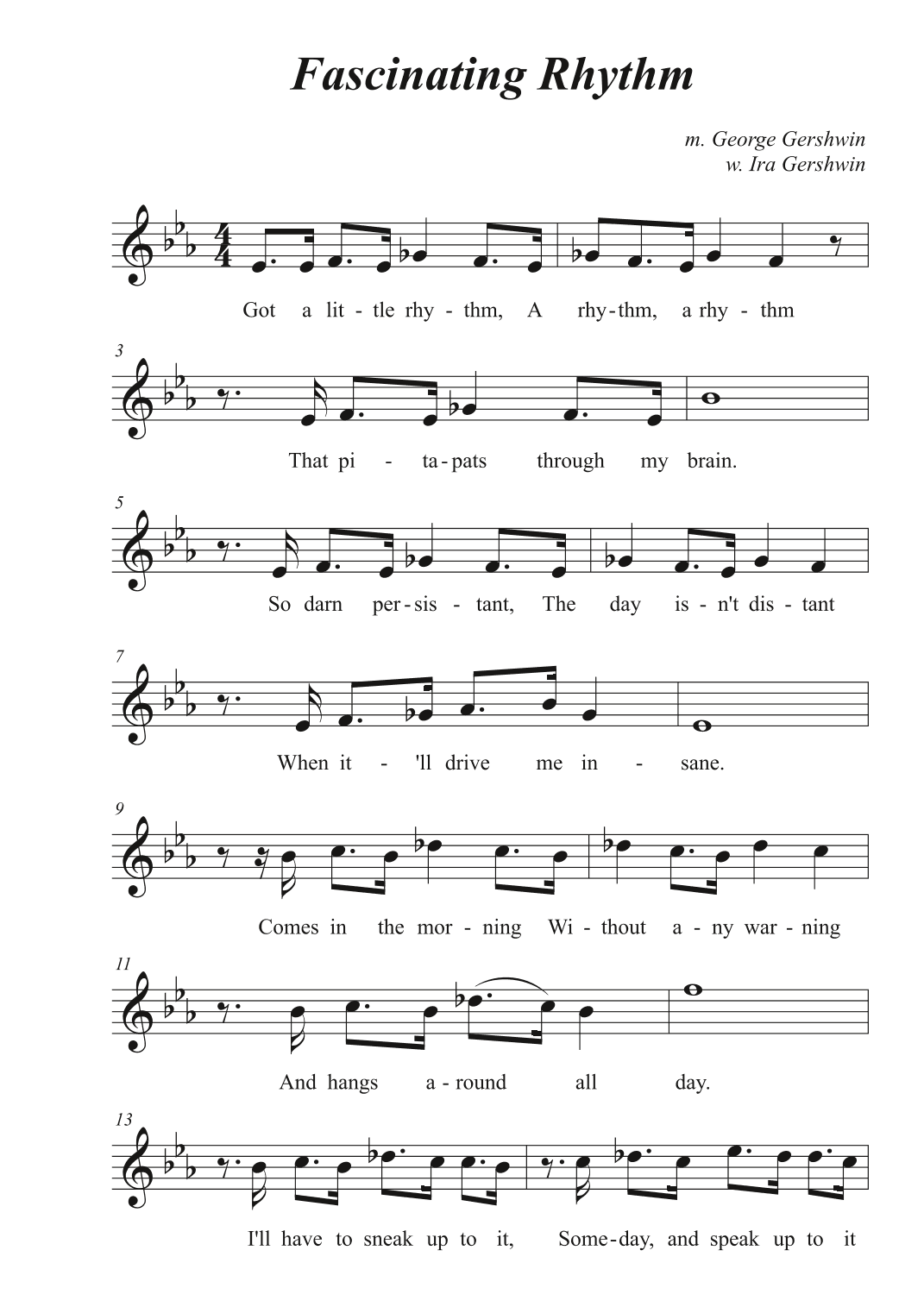 Fascinating Rhythm (arr. Avgusta Udartseva)