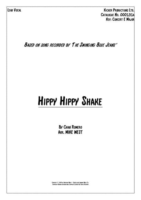 Hippy Hippy Shake (arr. Mike West)