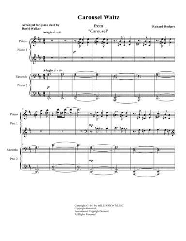 The Carousel Waltz (arr. David Walker)