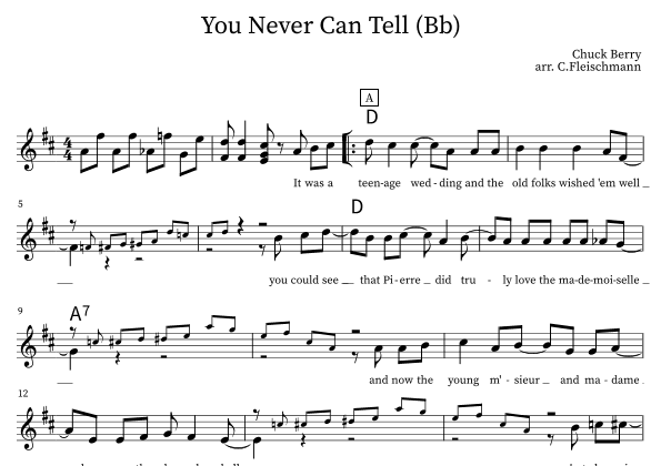 C'est La Vie (you Never Can Tell) (arr. Christoph Fleischmann)