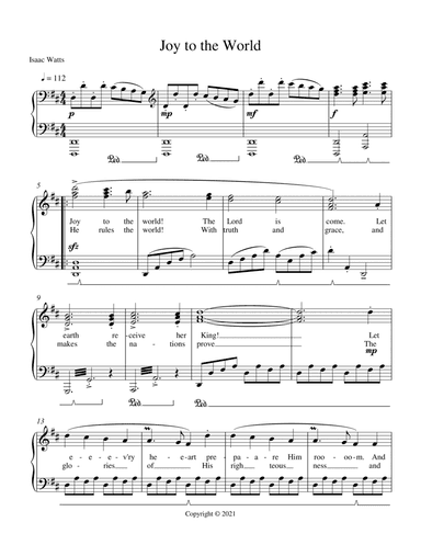 Joy to the World (arr. Kim S. Bean)