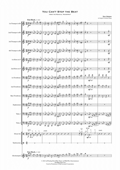 You Can't Stop The Beat (arr. Graham Boag)
