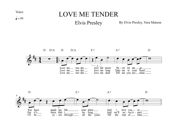 Love Me Tender (arr. Leo Silva)