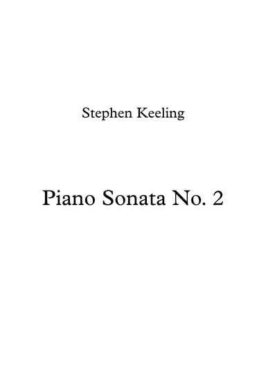 Piano Sonata No.2