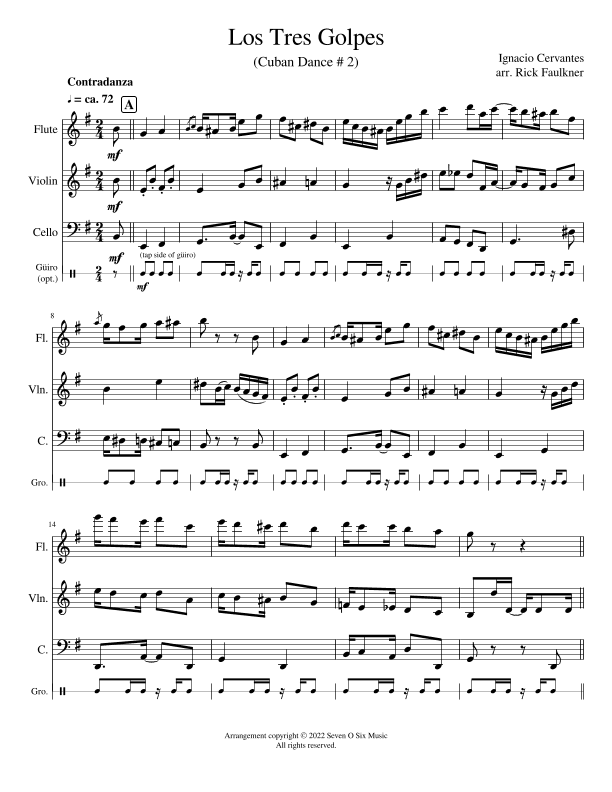 Los Tres Golpes (arr. Rick Faulkner)