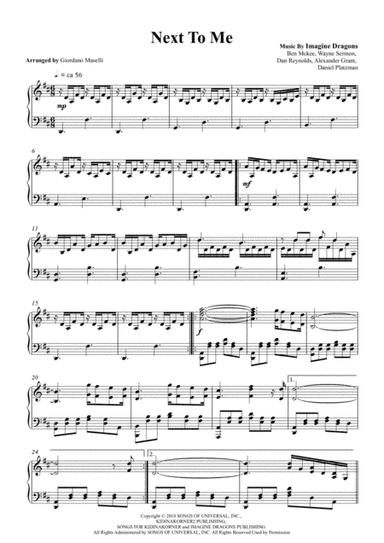 Next To Me (arr. Giordano Maselli)