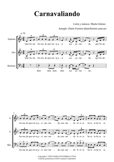 Carnavaliando (arr. Darío Ferrero)