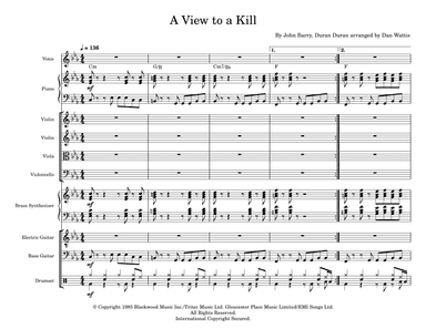 A View To A Kill (arr. Dan Wattis)