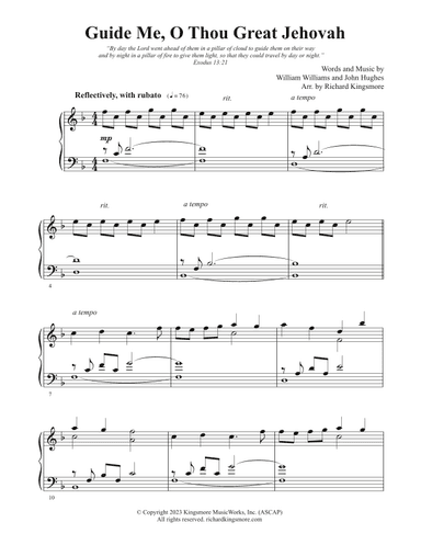 Guide Me, O Thou Great Jehovah (arr. Richard Kingsmore)