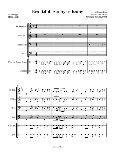 Beautiful! Sunny or Rainy