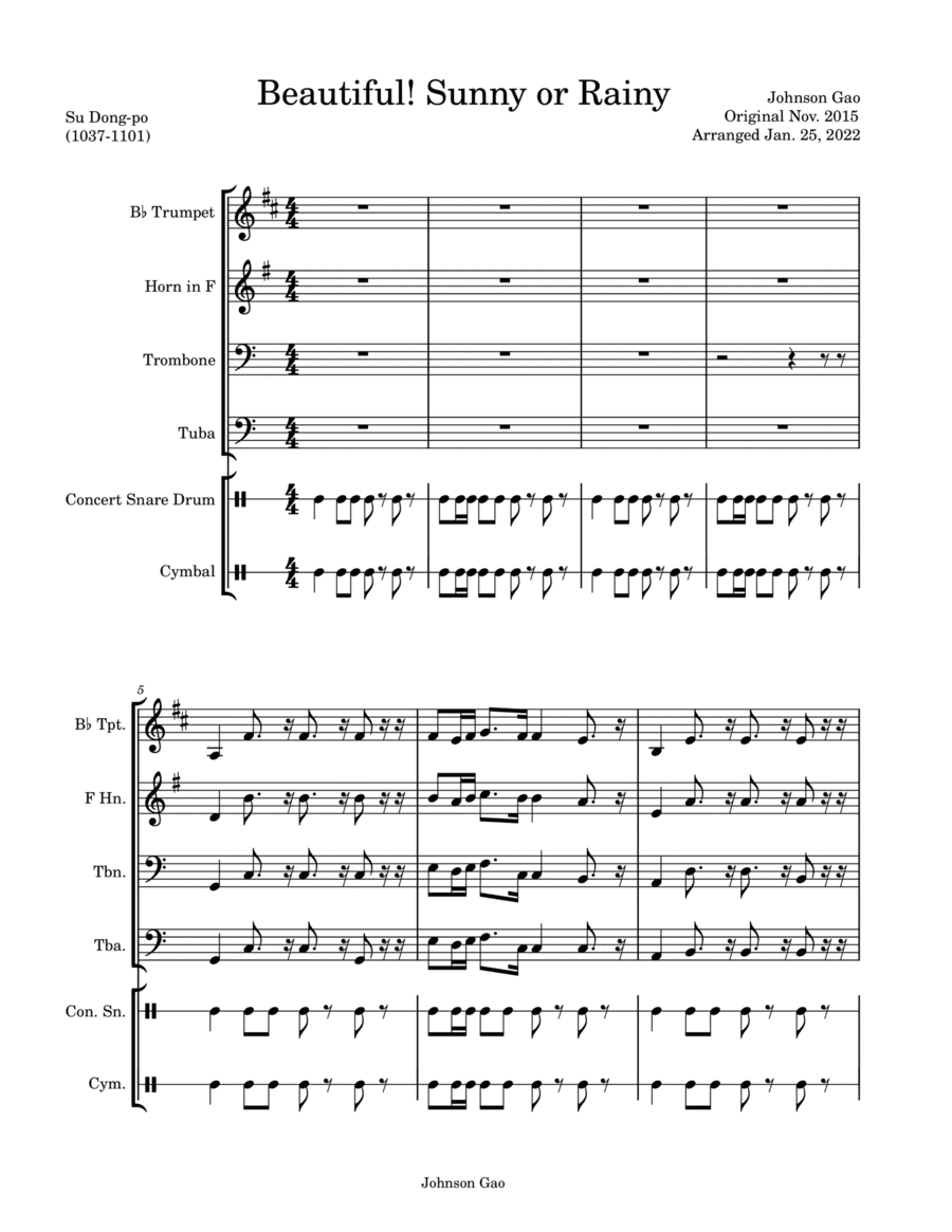 Beautiful! Sunny or Rainy