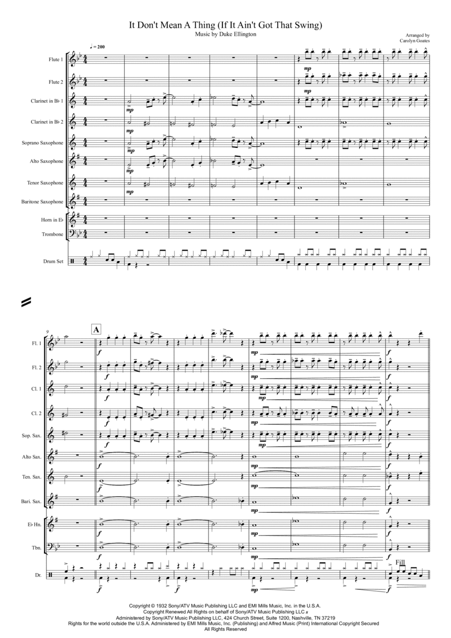 It Don't Mean A Thing (if It Ain't Got That Swing) (arr. Carolyn Goates)