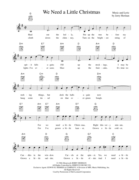 We Need A Little Christmas (arr. Samuel Stokes)